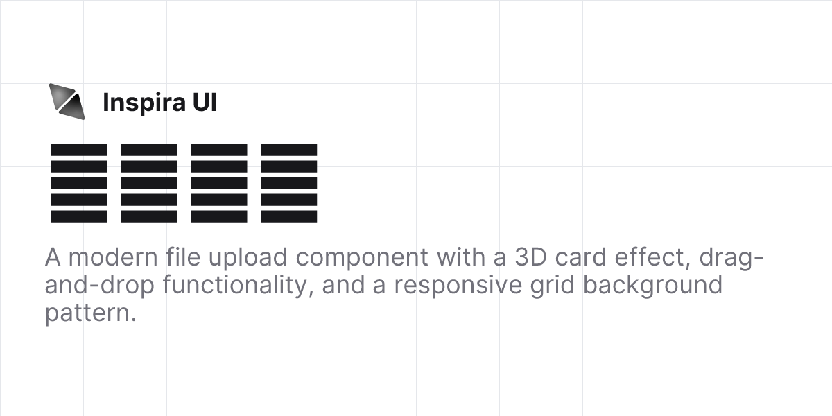 文件上传 - Inspira UI